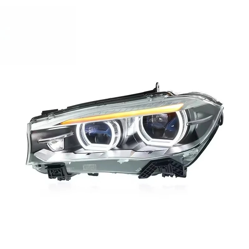 LED Headlights for X5 F15 Headlight Assembly Modified Blue Frame LED Lens Daytime Running Light Car LED Lights Plug & Play