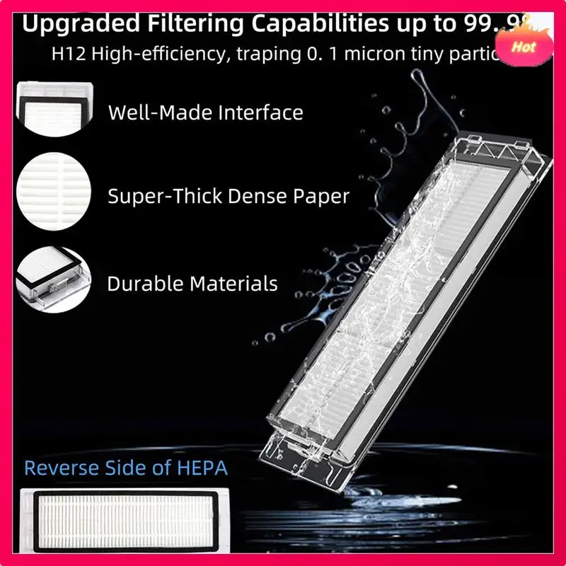 Iklan-Filter Hepa Sikat Samping Utama untuk Aksesori Penyedot Debu Robot Xiaomi Xiaowa E2 E20 E35