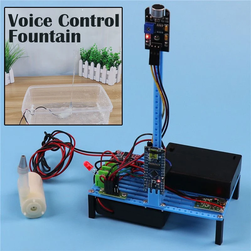 

Модель фонтана с голосовым управлением, детская научная игрушка, технология, физика, 3D комплект-головоломка, обучающие развивающие игрушки для детей