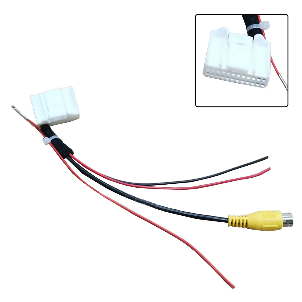 Rearview Backup Camera Video Harness for Toyota for RAV4 for Carola 12V 24pin screen camera conversion line Car Accessories