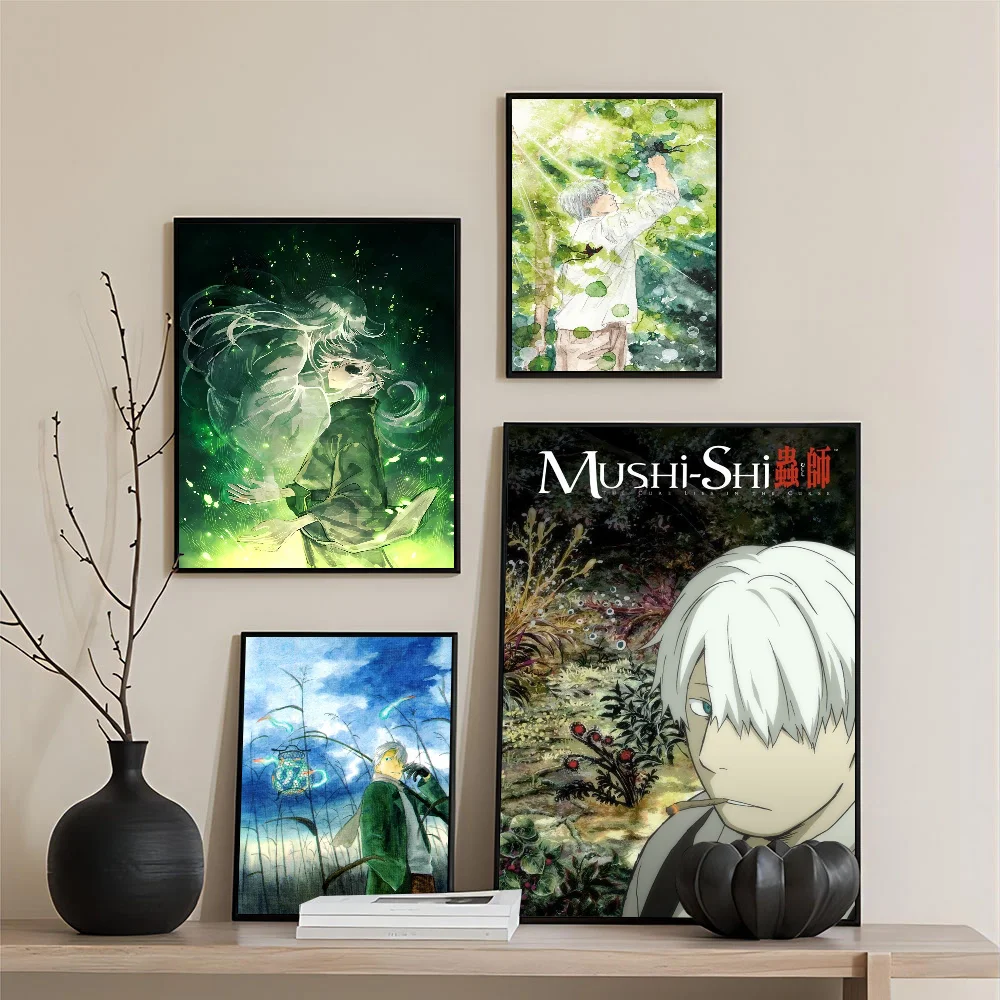 Mushishi Anime Anime Posters Sticky HD Quality Wall Art Retro Posters For Home Kawaii Room Decor