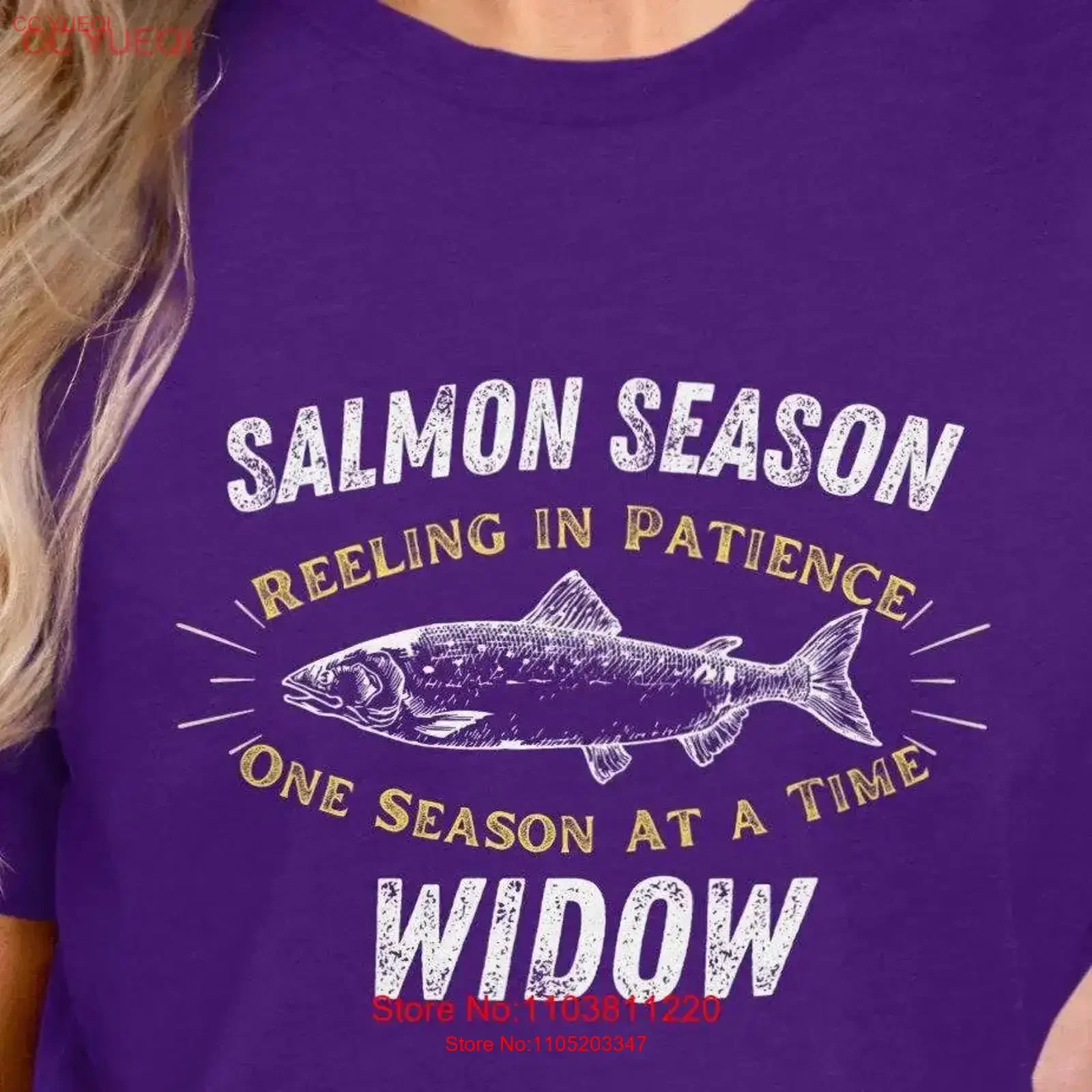 

Salmon Season Fishing T Shirt gift for fisherman her gifts wife BFF Funny vintage Washed designer clothes graphic homme