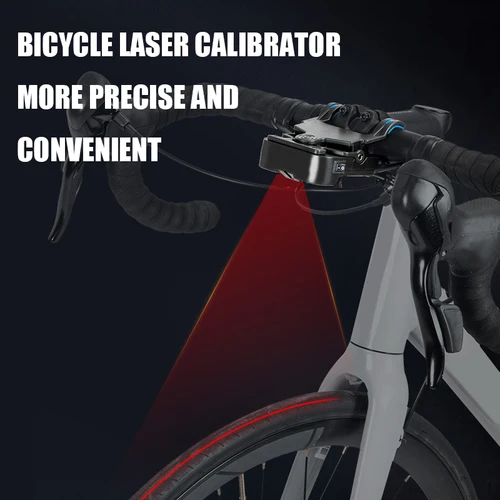 Calibrador de manillar de bicicleta, herramienta láser para bicicleta, ajustador central de asiento, herramienta de medición, alineador de asiento de bicicleta, indicador de alineación