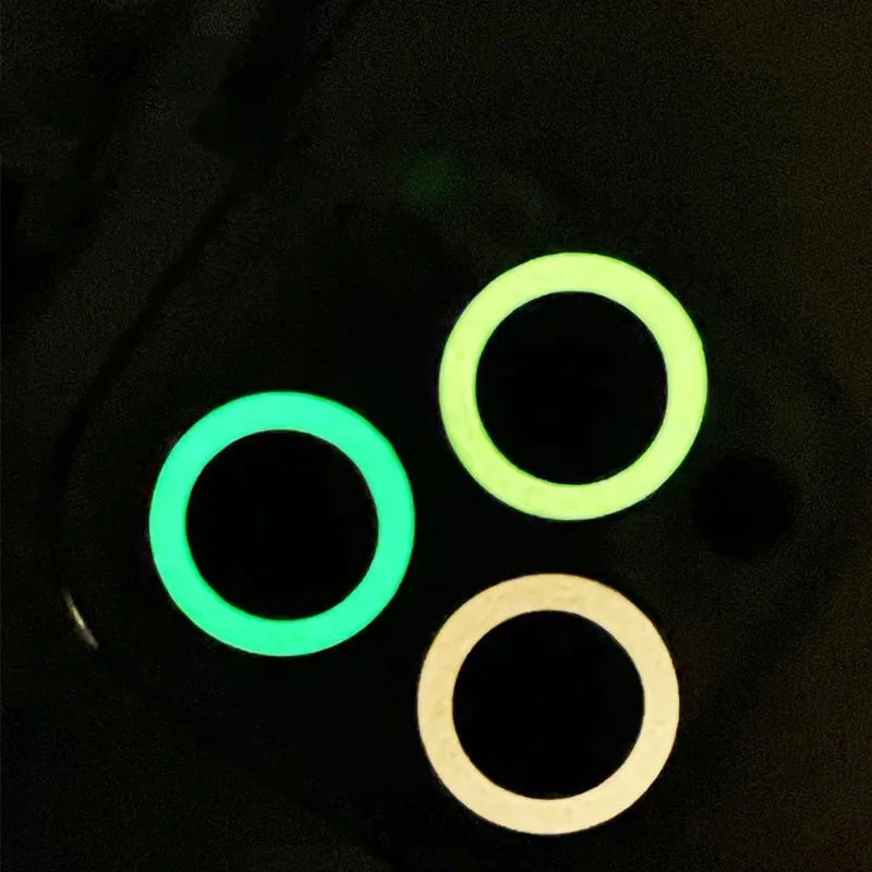 3PCS Luminous Camera Ring Glass For iPhone 12 Pro Max Iphon 13 Camera Lens Protector for iPhone 12mini Protetive Film Ring Glows