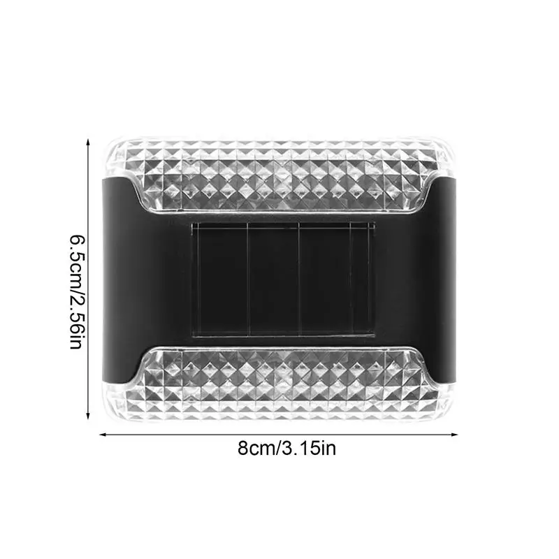 أضواء السياج الشمسية في الهواء الطلق تعمل بالطاقة الشمسية أضواء الجدار مصباح مشرق 4 قطع بطارية طويلة الأمد حديقة المناظر الطبيعية زينة ل #6