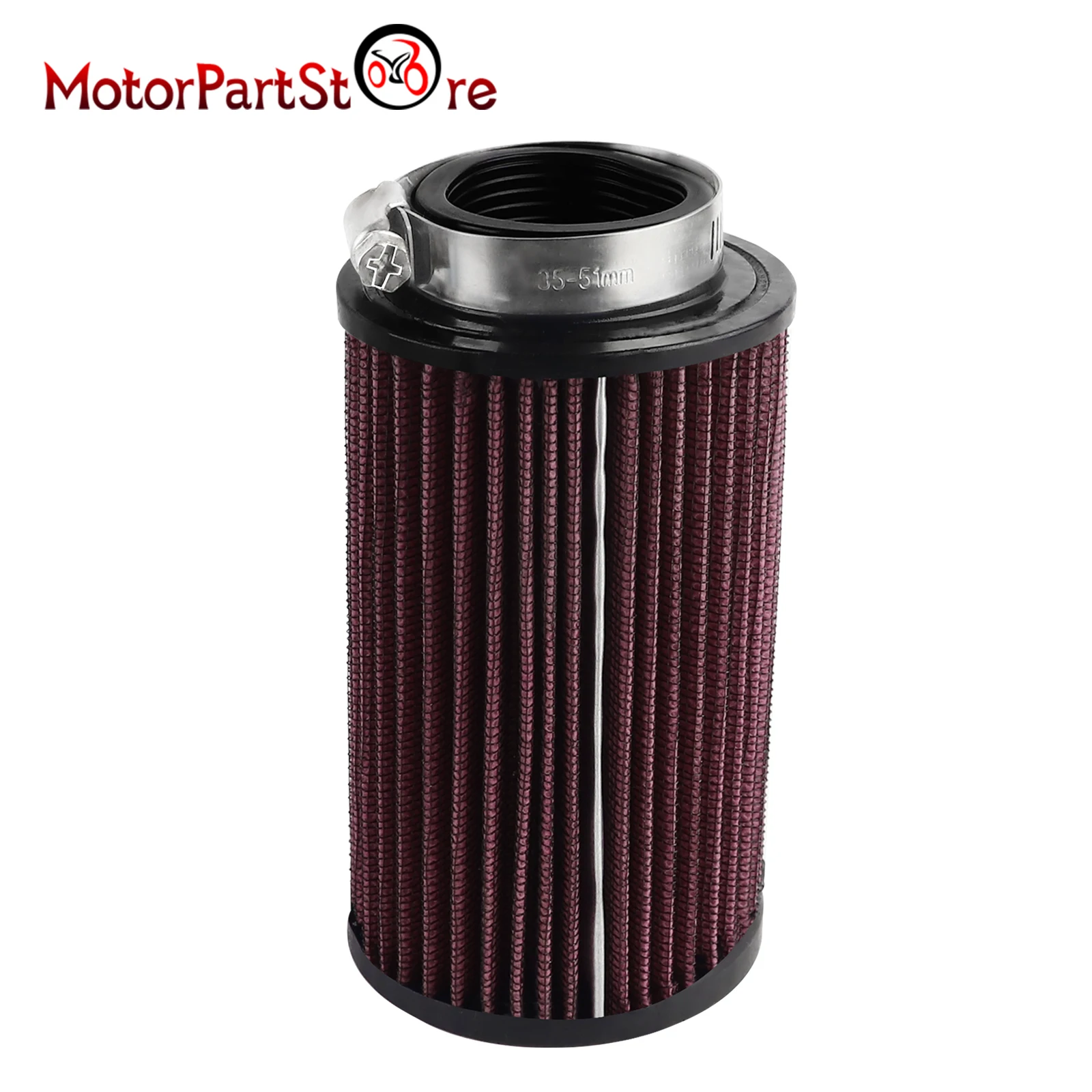 Uniwersalny filtr powietrza z zaciskiem RU-0210 do filtrów powietrza Yamaha Banshee 350 YFZ350 YFZ 350 o średnicy wewnętrznej kołnierza 43 mm