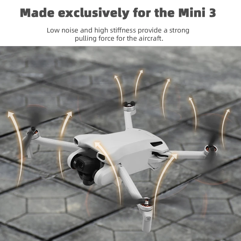 2/4 أزواج المروحة ل DJI Mini 3 الجناح المشجعين خفيفة الوزن الدعائم البرتقال شفرة الطائرة بدون طيار 6030F استبدال ملحقات الكمبيوتر