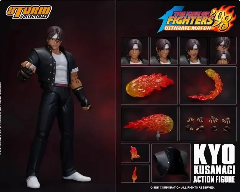 New KOF Storm Toys King of Fighters 98 Kyo Kusanagi Action Figure Iori Yagami Figurine Model Collection Custom Decoration Gifts