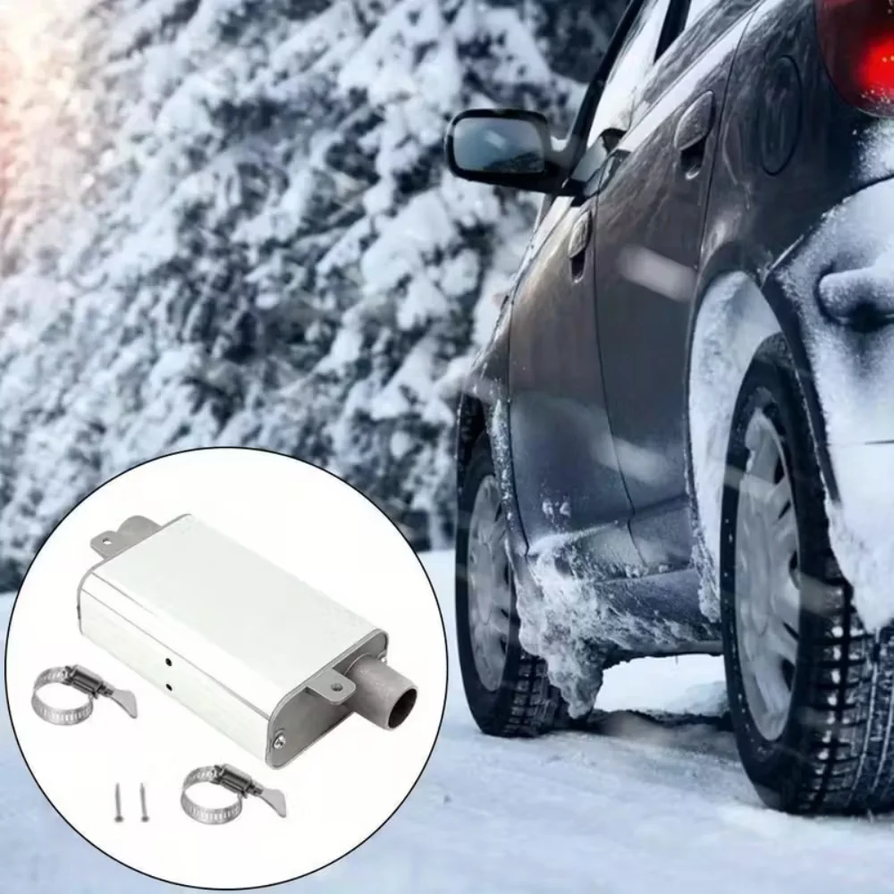 1 Juego de silenciador de tubo de escape mejorado de 24mm para calentador de estacionamiento diésel de aire para coche sistema de escape de calefacción de vehículo del Reino Unido