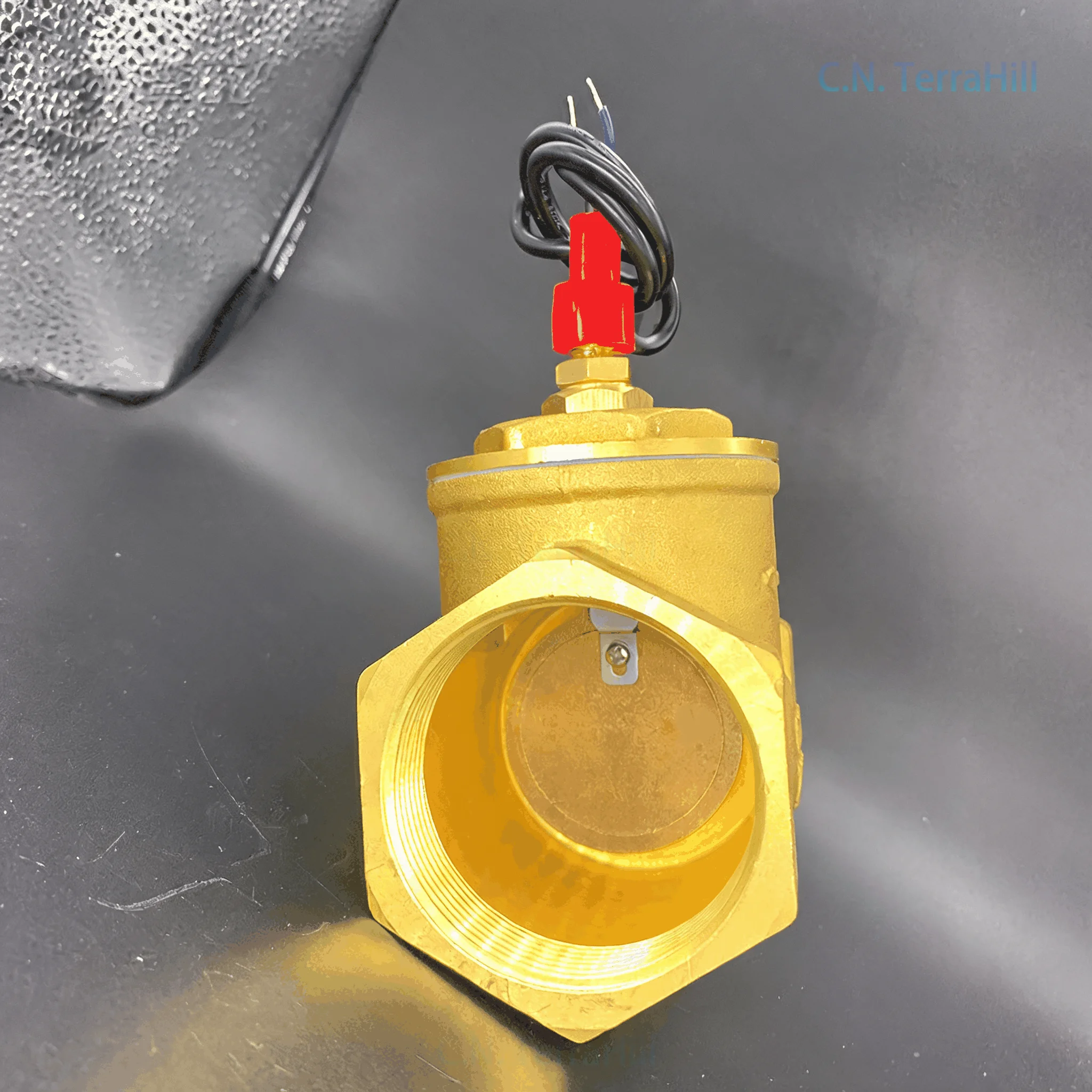Brass Water Flow Sensor Switch 2 inch DN50 Flap Type Normally Open Contact for Large Flow Control