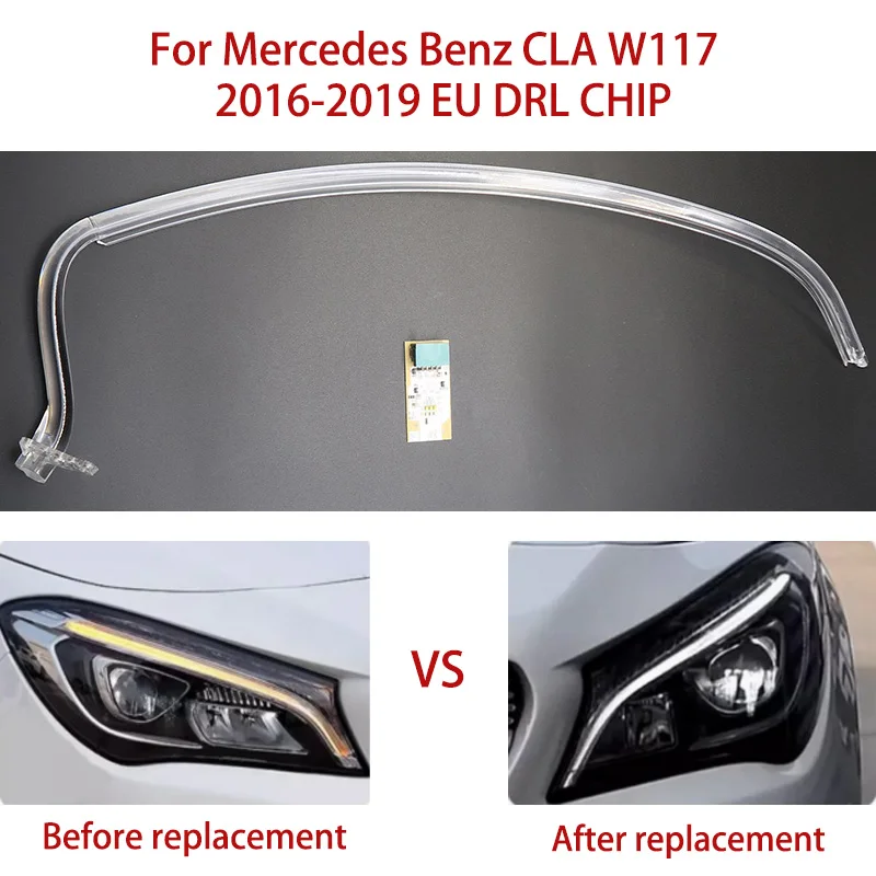 

Ремкомплект фар для Mercedes Benz White CLA W117 2016-2019 Angel Eye Европейская версия Балласт автомобиля DRL CHIP Conduit Strip