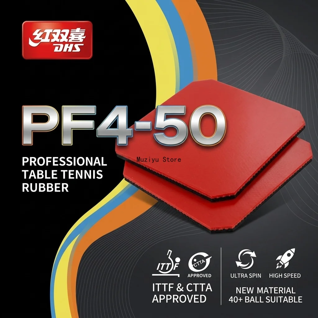 Original1x Original DHS PF4 Table Tennis Rubber dhs table tennis racket racquet sports simple hurricane 3 for training