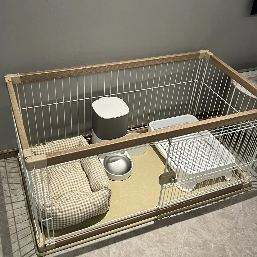 #Large Grating Dog Fence Modular Outdoor Equipment Kennel Dog Fence Barrier To Stairs Accessories Rejas Para Mascotas Home Decor