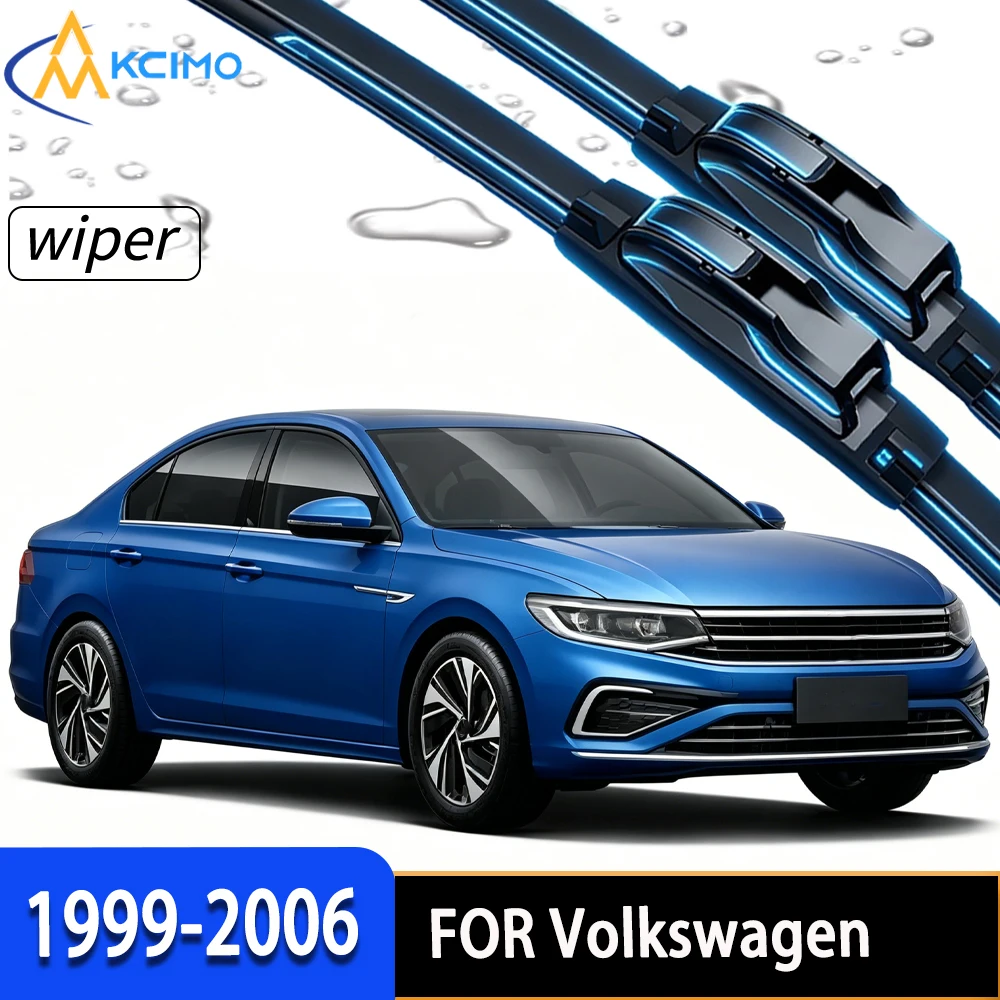 

High Performance Front Windscreen Wipers with Durable High-Density Rubber, Custom Fit for Volkswagen Bora A4 1J 1999-2006