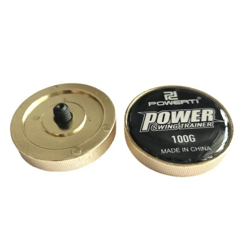 Durable 100g Tennis Racket Weight Zinc Alloy Copper Plated Swing Weight Screw-On Ridged Edge Swing Trainer Serve Warmup