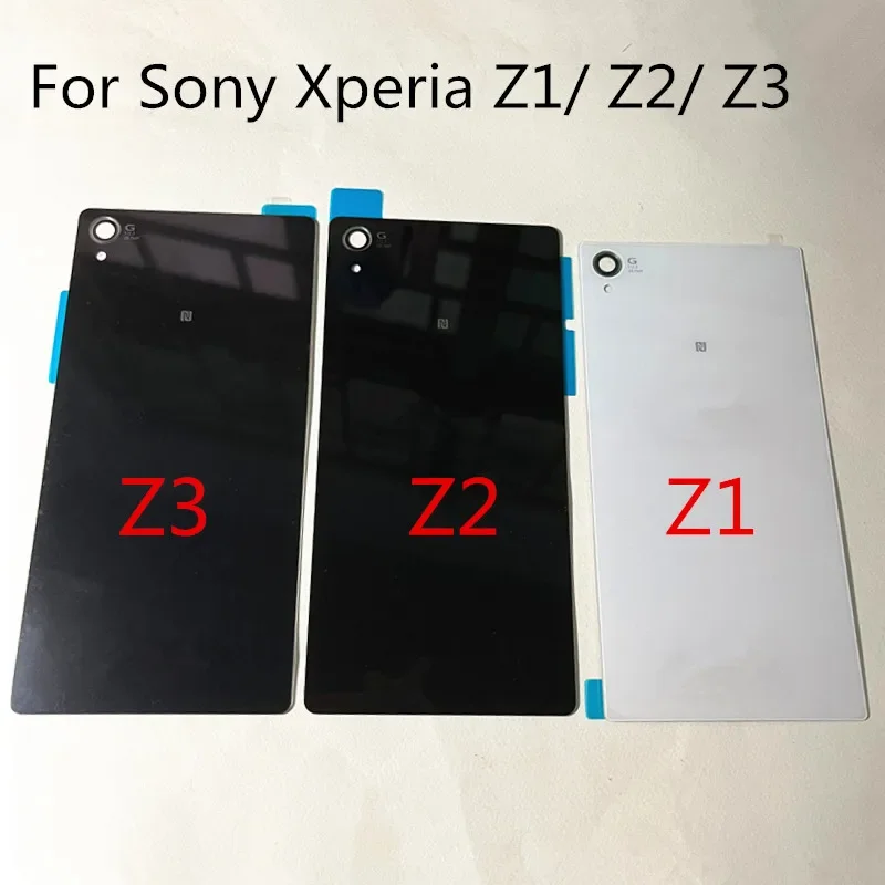 For Sony Xperia Z1 Z2 Z3 Rear Door Battery Back Housing Glass Replacement Cover Case