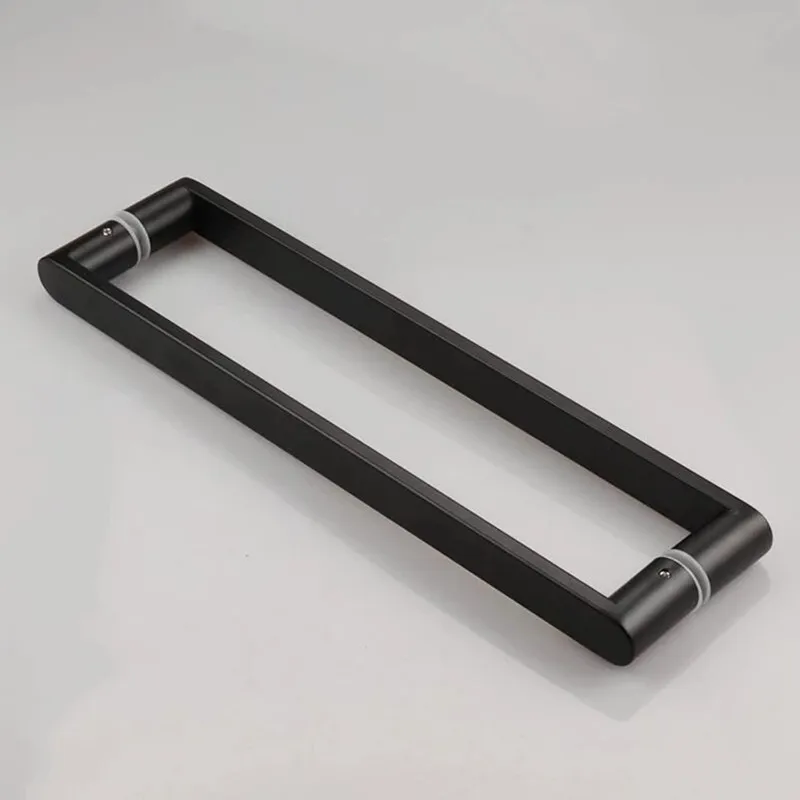 Thickened 304 stainless steel glass door handle push handle bathroom door handle door handle square tube handle(R-84613)