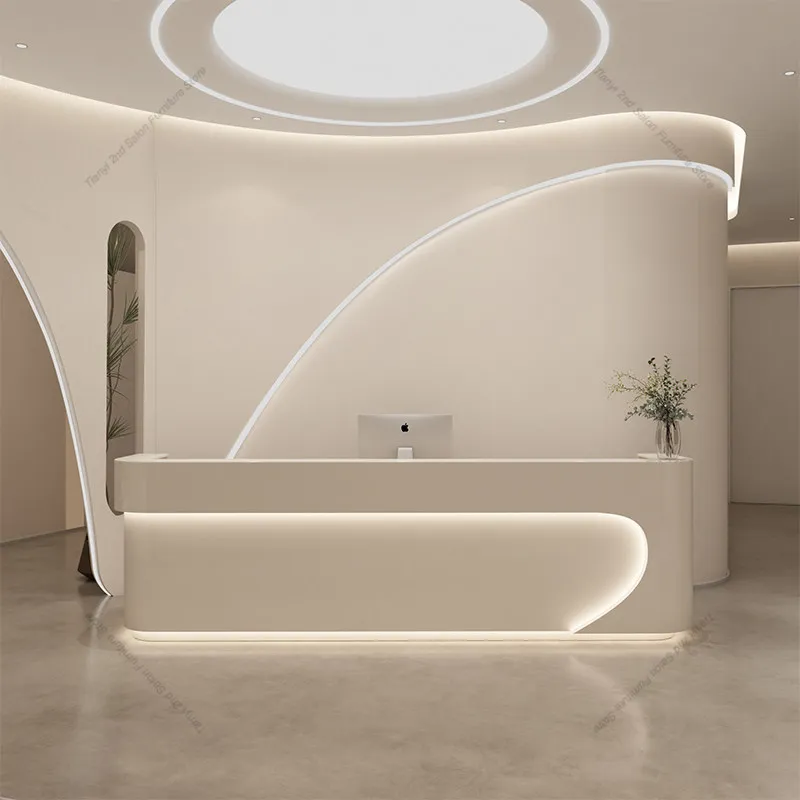 Modern Design Bar Counter Nordic High-End Clothing Store Medical Beauty Company Front Desk Office Furniture balcao recepção FYRD