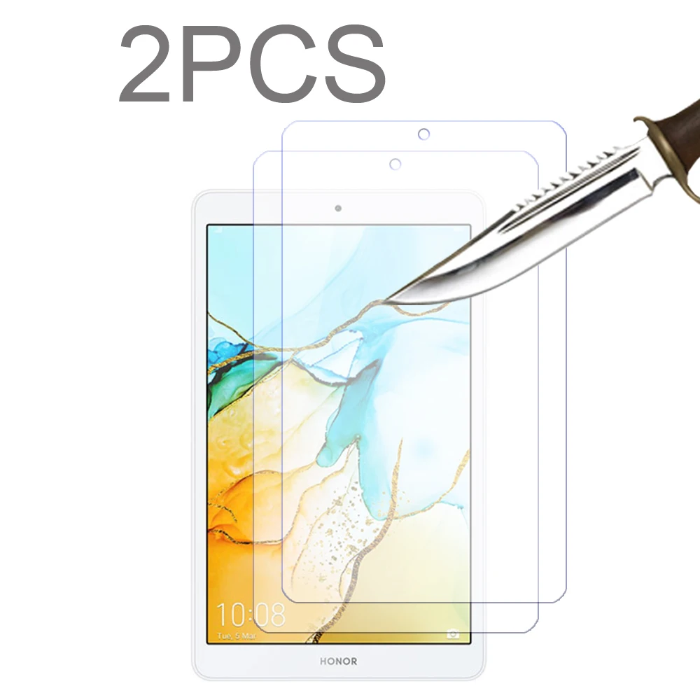 

2PCS Glass For Honor pad 5 8.0 8'' pad Scratch Proof Tempered Glass Screen Protector