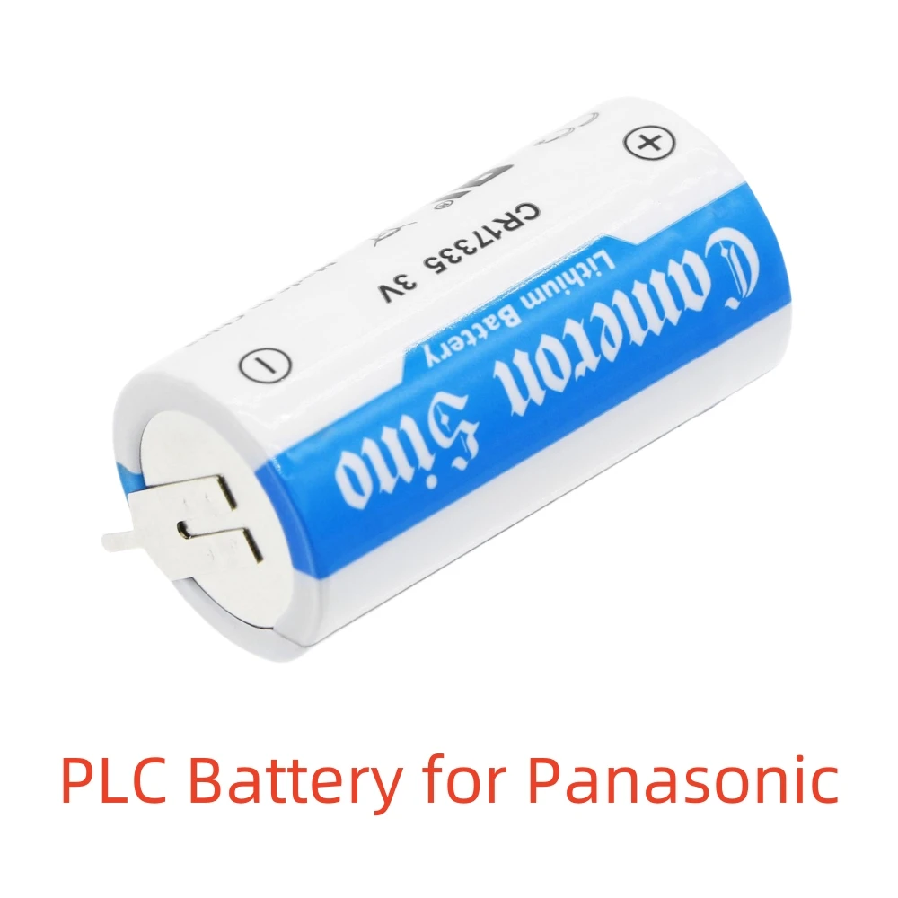 بطارية Li-MnO2 PLC لباناسونيك، 3.0 فولت، 1450 مللي أمبير، BR-2/3AG مع ساق لحام BR17335