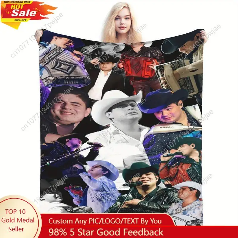 

Vintage Alfredo Oliva singer creative inspiration design super soft flannel blanket warm comfortable living room Custom blankets