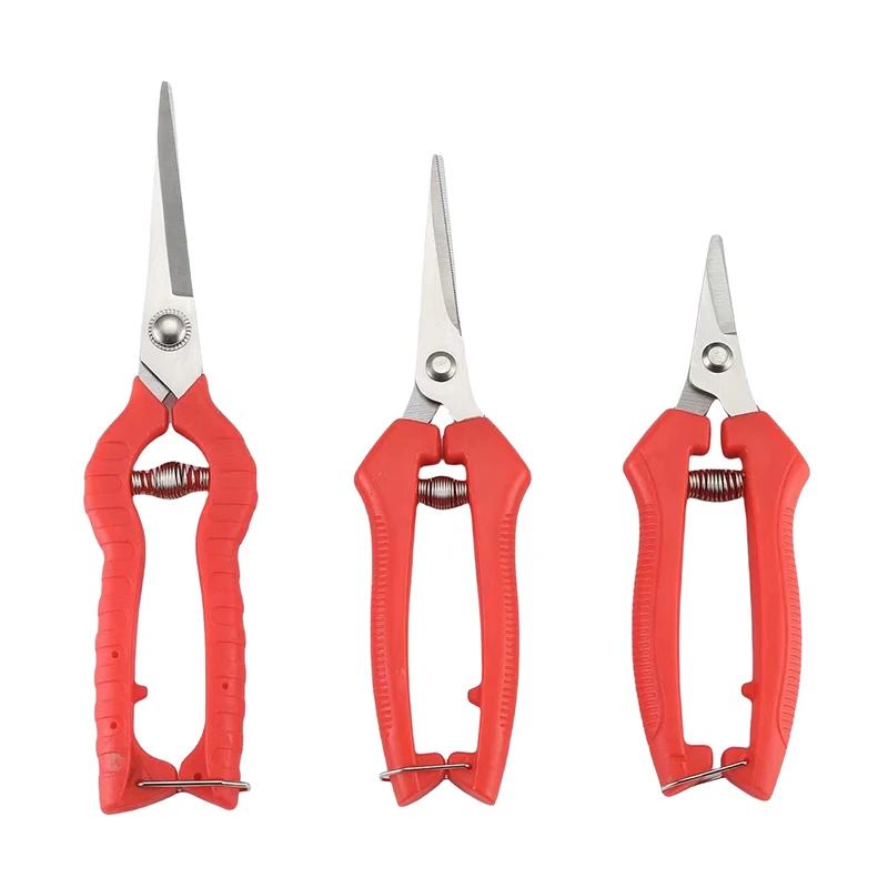 For Plants Garden Scissors Pruning Shears Gardening Hand Pruner Micro-Tip Pruning Snips Leaf Trimmer Straight Florist Scissor