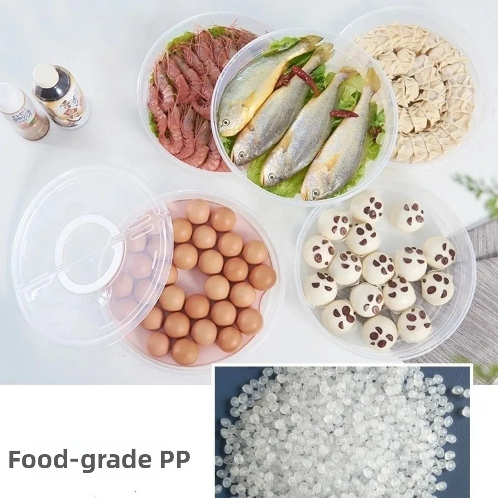 Clear Dumplings Organizer Reusable With Sealed Lid Food Storage Container Space Saving multi-functional