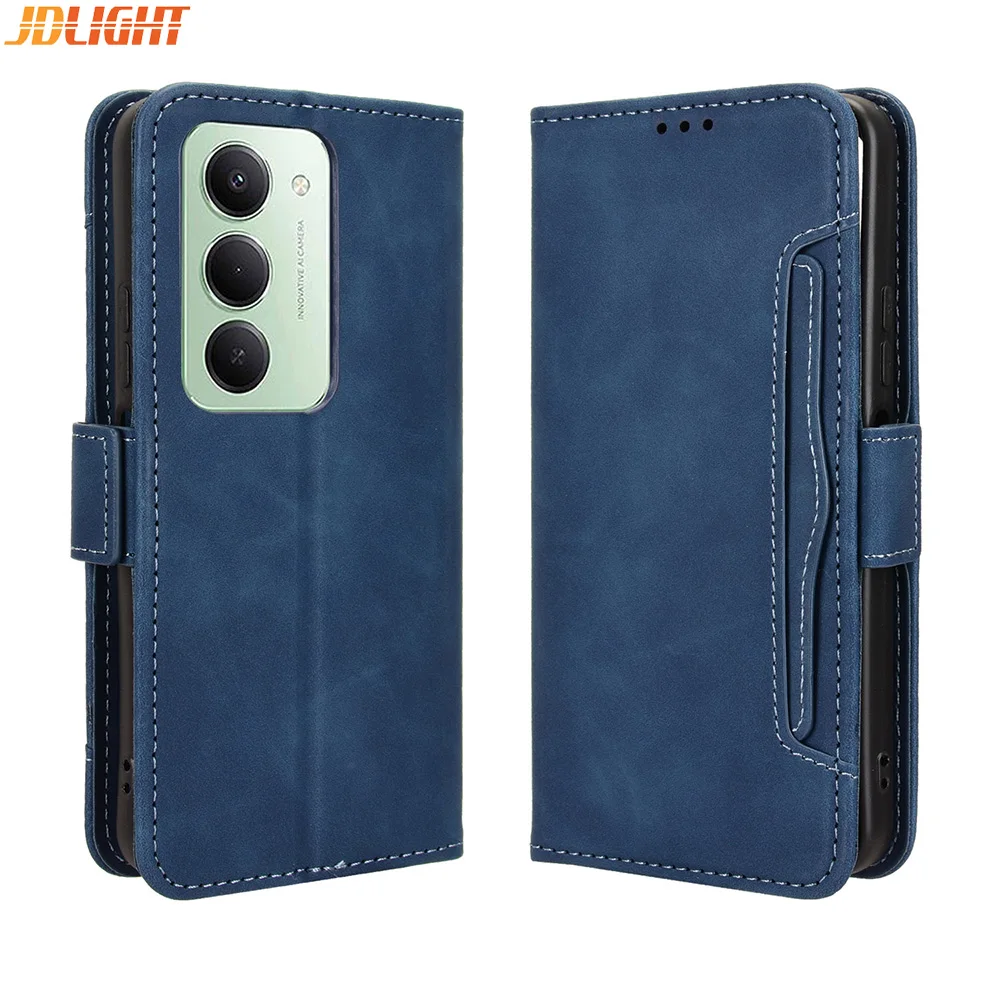

Wallet Cases For Redmi 15 Leather Case, Magnetic Closure Book Flip Cover, Photo Card Holder, Mobile Phone Bags