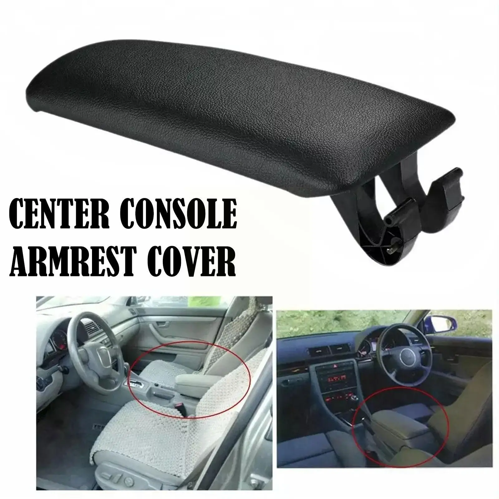 Center Console Armrest Lid Cover For Audi A4 B6 B6 2002 -2004 B7 2004-2007 B6 2For A4 B7 2004-2008 For A4 Wagon B7 Q3K4