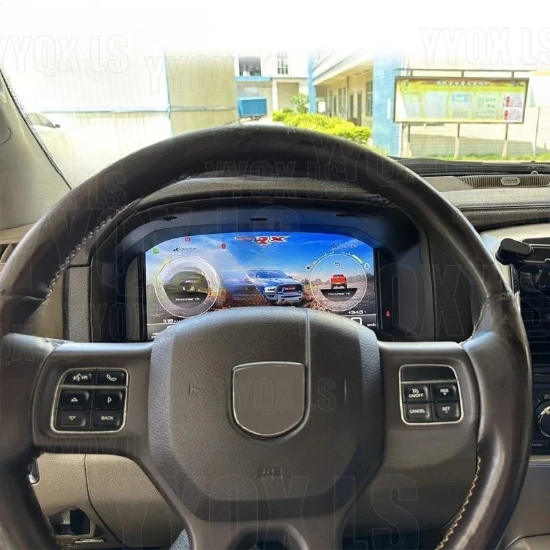 Tachometer Odometer For Dodge Ram 1500 2008-2018 LCD Digital Dashboard Panel Instrument Cluster GPS Speedometer Virtual Cockpit