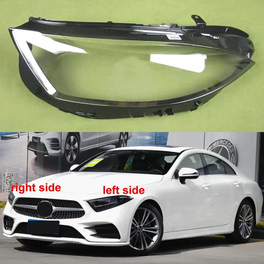 

For 2018-2021 Mercedes-Benz CLS W257 Headlamp Cover Lamp Shade Headlight Shell Lens Plexiglass Replace Original Lampshade