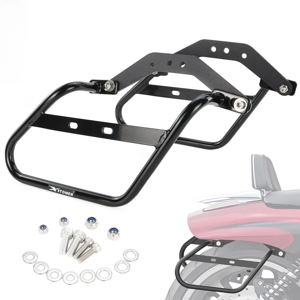 

Motorcycle Luggage Racks Side Saddle Bags For Harley Davidson V-ROD 2012 2013 2014 2015 2016 2017 Mount Bracket Pannier Racks