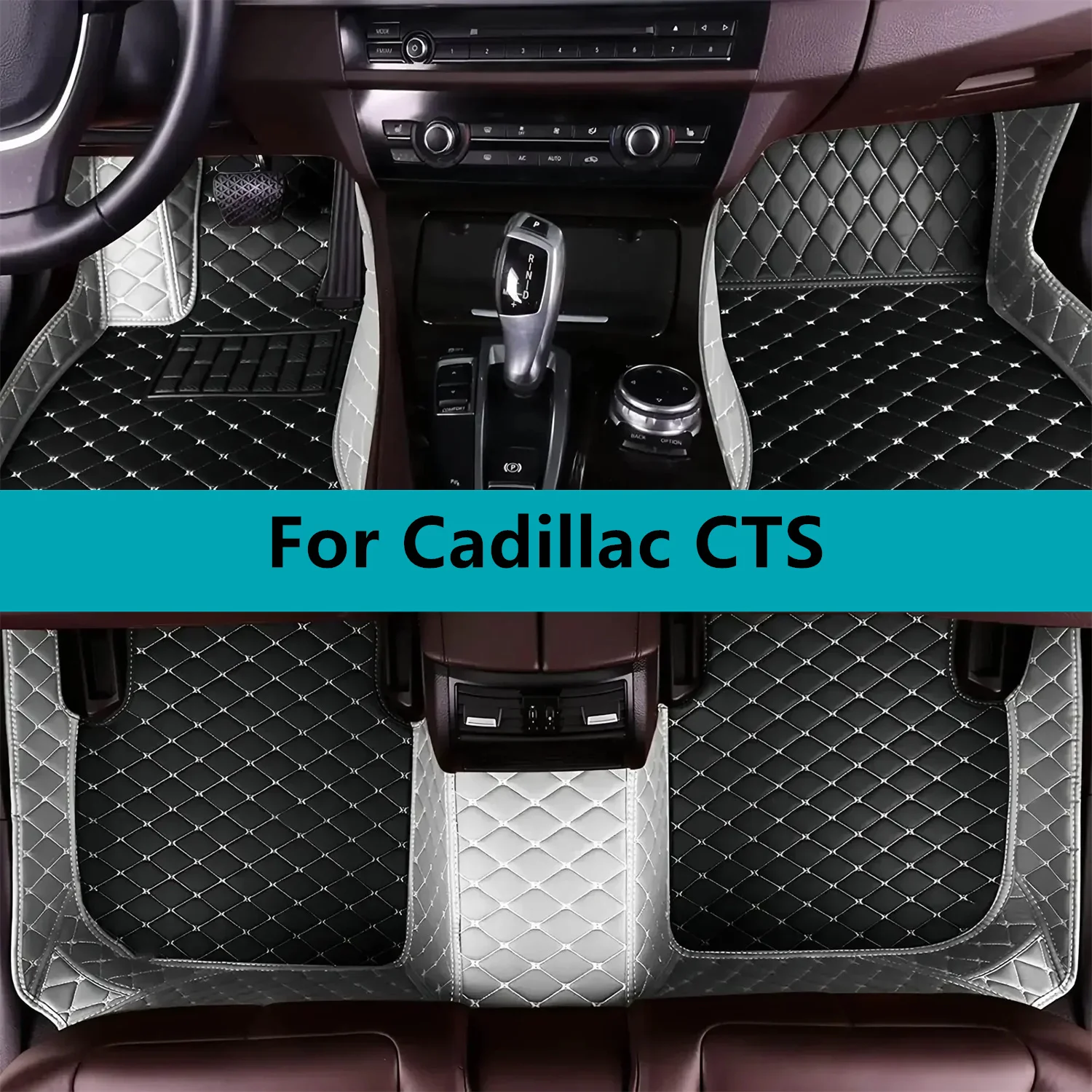 

Leather Car Floor Mats For Cadillac CTS 2014 2015 2016 2017 2018 2019 Floor Mats For Cars Mats Carpets Interior Accessories