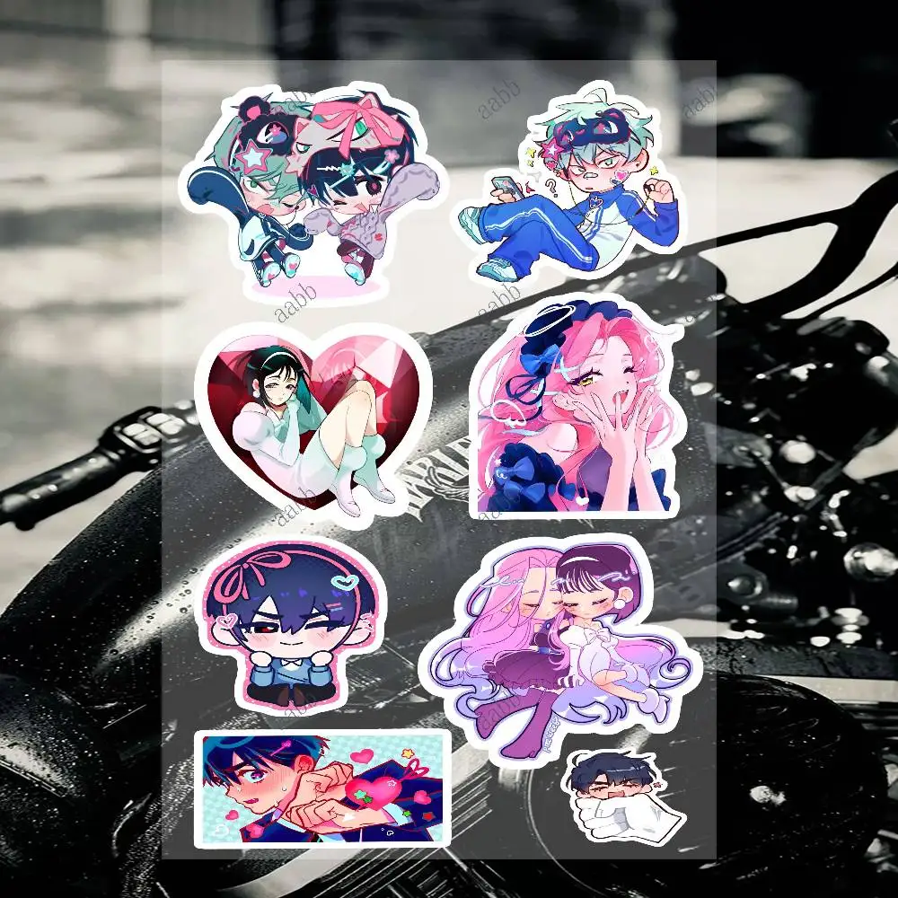 Alien Stage Custom Motorcycle Sticker Kit Reflective Decal Set For Helmet Tank Fairing Body Graphics