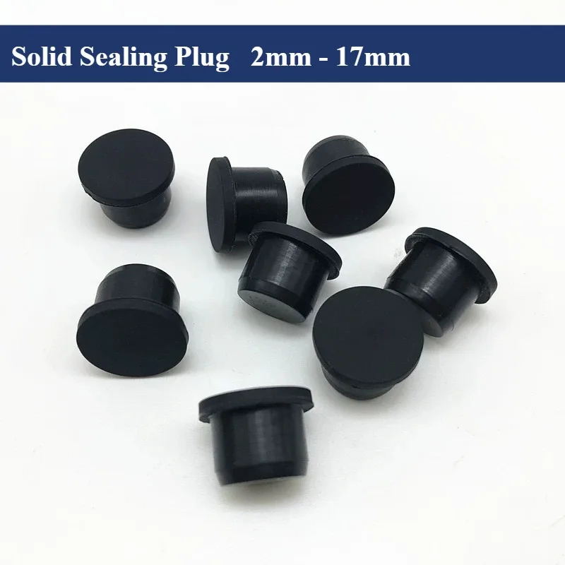 Solid Sealing Plug, 2mm - 14mm Silicone Rubber Hole Caps, T-shaped Seal Stopper, High TEMP Dustproof Plug, Inserts Bungs End Cap