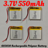 3.7 V 603030 063030P 603030P 3.7V 550mAh with Protection Board , Used for Bluetooth MP3,MP4 Lithium Battery 1-10pcs/lot