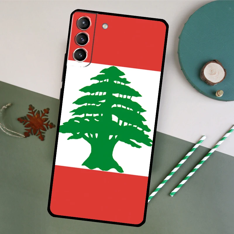 Lebanon Flag Case For Samsung Galaxy S23 S22 S21 Ultra S20 FE S10 S9 Note 10 Plus Note 20 Ultra Cover