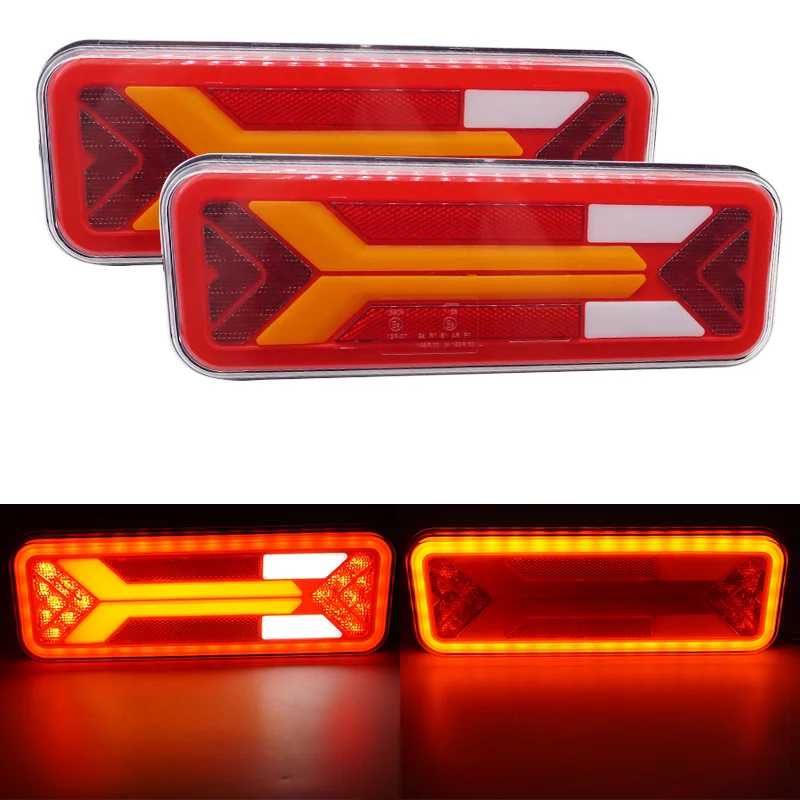 

New LED Tail Light Dynamic Brake Stop Turn Signal Rear Fog Lamp For Lorry Bus Trailer Truck Reflector Reverse light taillight
