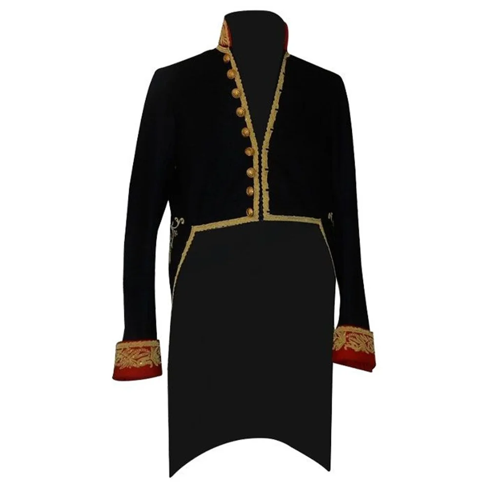 

British Mens Civil War Regency Military Guard Artillery Hussar Jacket Uniform Hussar Parade Drummer Coat