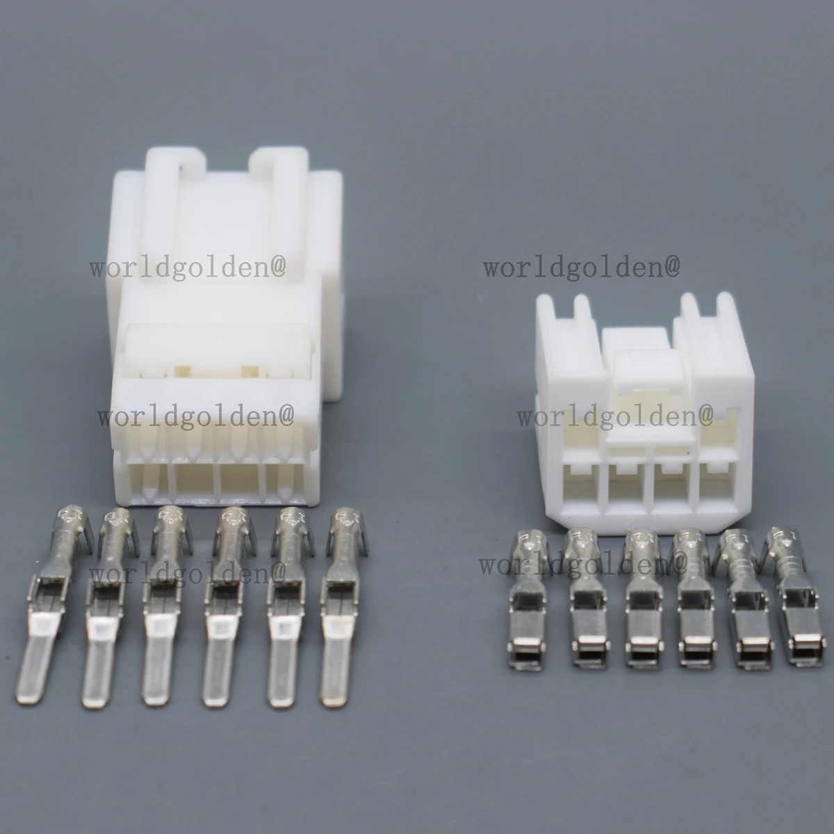 6Pin White Connector Kit 936271-1 936268-1 for Universal Vehicles Cabin Interior Harness Repair car connector
