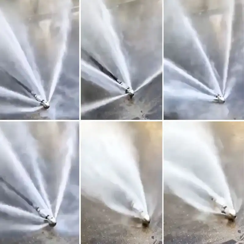 Hogedrukreiniger Riool Jet Nozzle met Roestvrij Staal 1/4 Inch Snelle Connector Duurzaam Ontwerp Riool Jet Nozzle