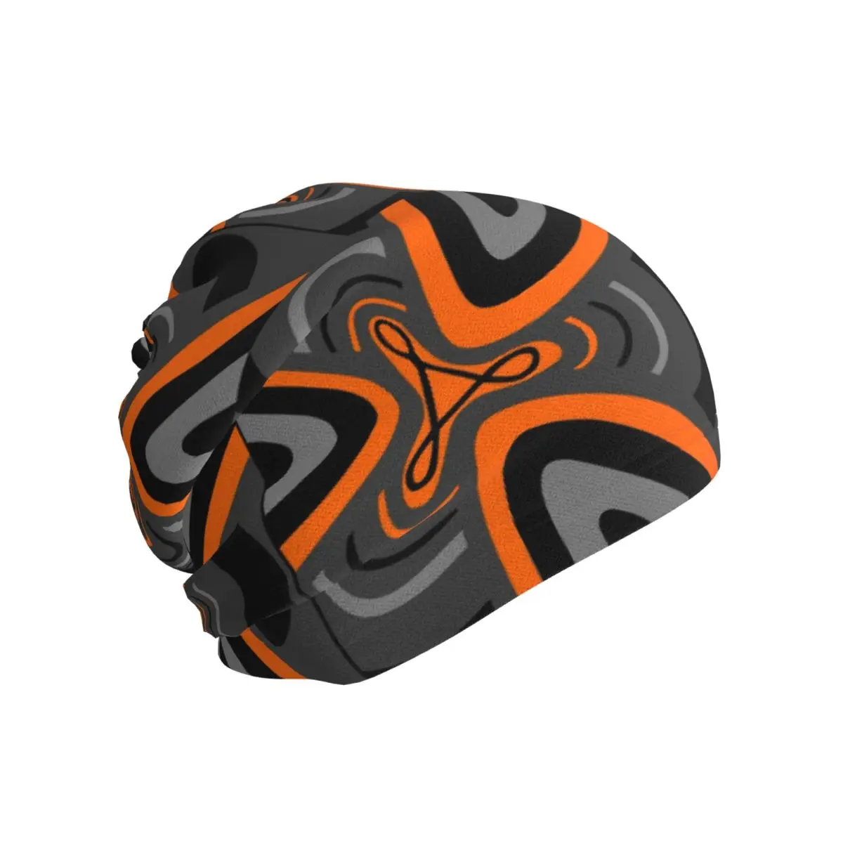 Hail Adobe - Orange, Grey, And Black Bandana Neck Gaiter Printed Wrap Scarf Multifunction Balaclava Unisex Adult Windproof