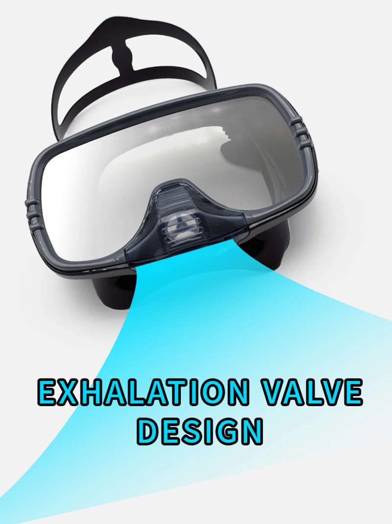 New Large Frame Diving Mask wi - Silicone Mask Bracket ulasan dan harga