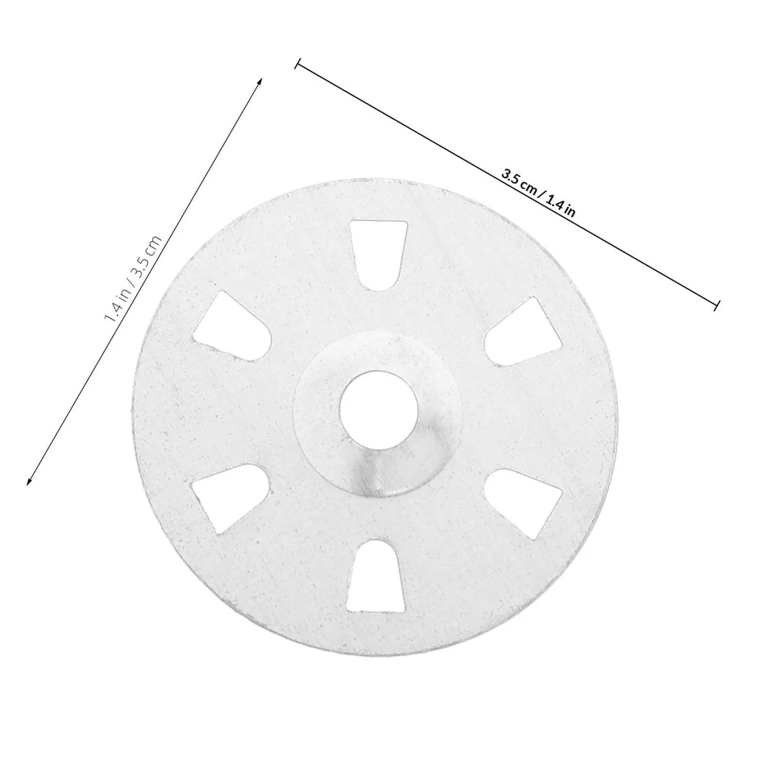 100Pcs Galvanized Iron Six-Hole Plaster Washers for Gypsum Insulated Board Secure Fit Easy DIY Installation Humidity Resistant