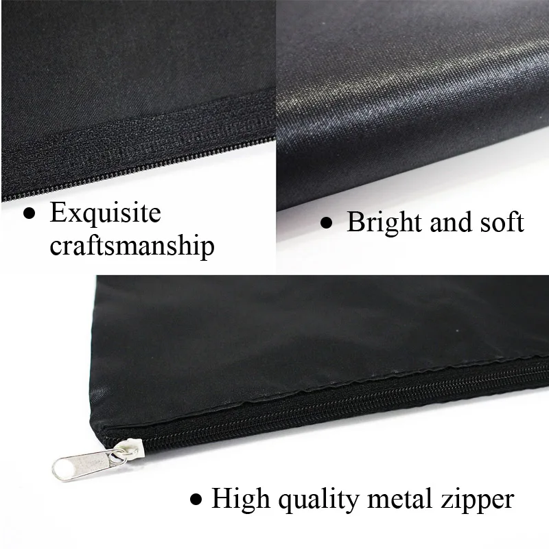 Soft Satin Hair Bags com Zipper, armazenamento de peruca funcional Big Silk Bag, economizar espaço, extensões de cabelo sacos, organizador, 20pcs