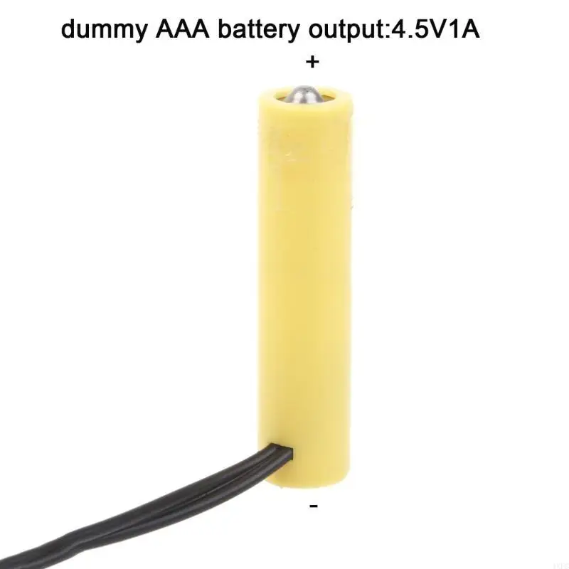 AA Dummy Batteries Power Supply Adapter Cable Eliminators Cord Replacement 3Pcs 1.5V LR6 AA Battery For LED Light Toy Tool