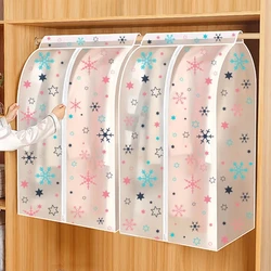 Fun Print Three-dimensional Clothing Dust Bag White Translucent Clothes Dust Cover Waterproof Large Capacity Suit Storage Bag