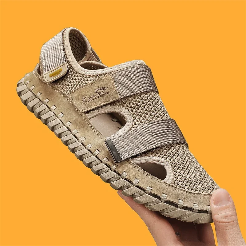 2024 New Fashion Men Outdoor Sandals Summer Comfort Breathable High Quality Casual Slippers Wear Resistant Creek Tracing Shoes