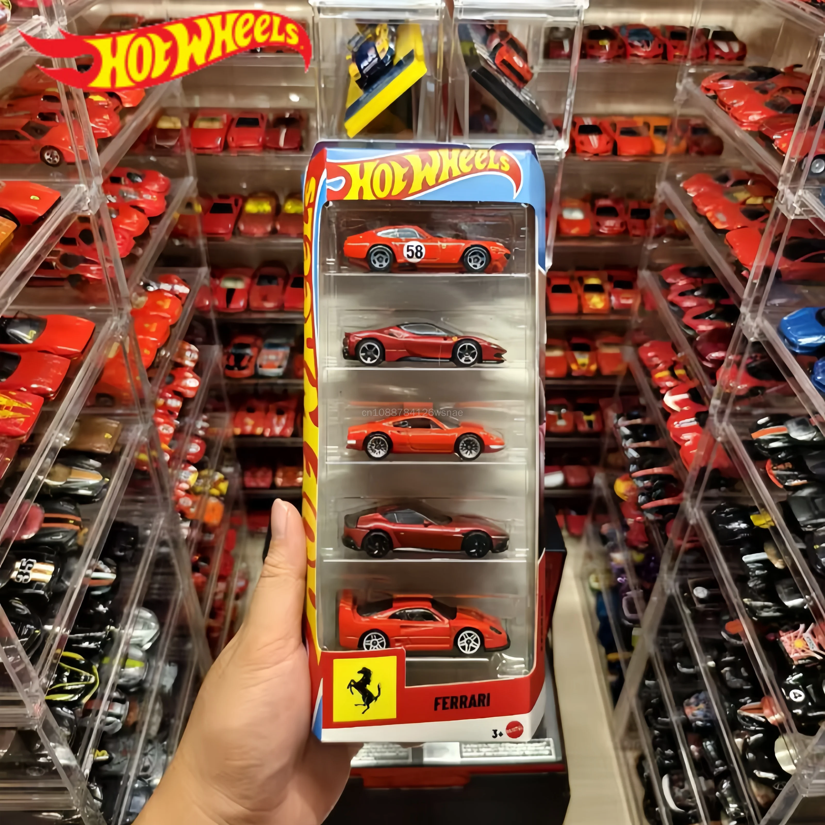 Original Hot Wheels Ferrari X Formula 1 1/64 5 Packs Moneygram Haas F1 Team Kick Sauber F1 Team Collectible Car Toy Diecast Vehi