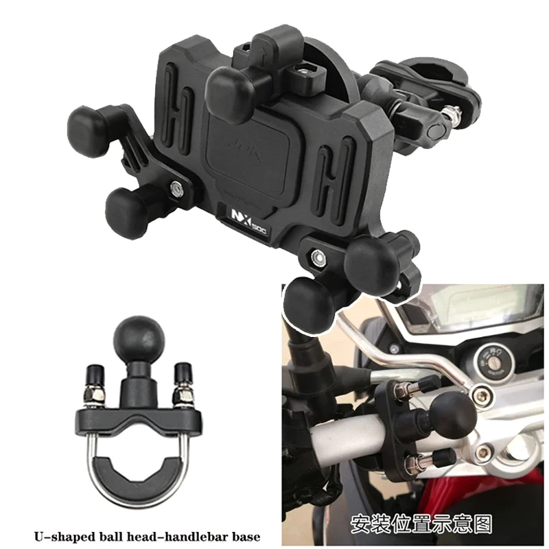 

New Motorcycle GPS Phone Holder Stand For HONDA NX400 NX500 400 500 NX Navigation Stand Shock Absorber Phone Stand Accessories